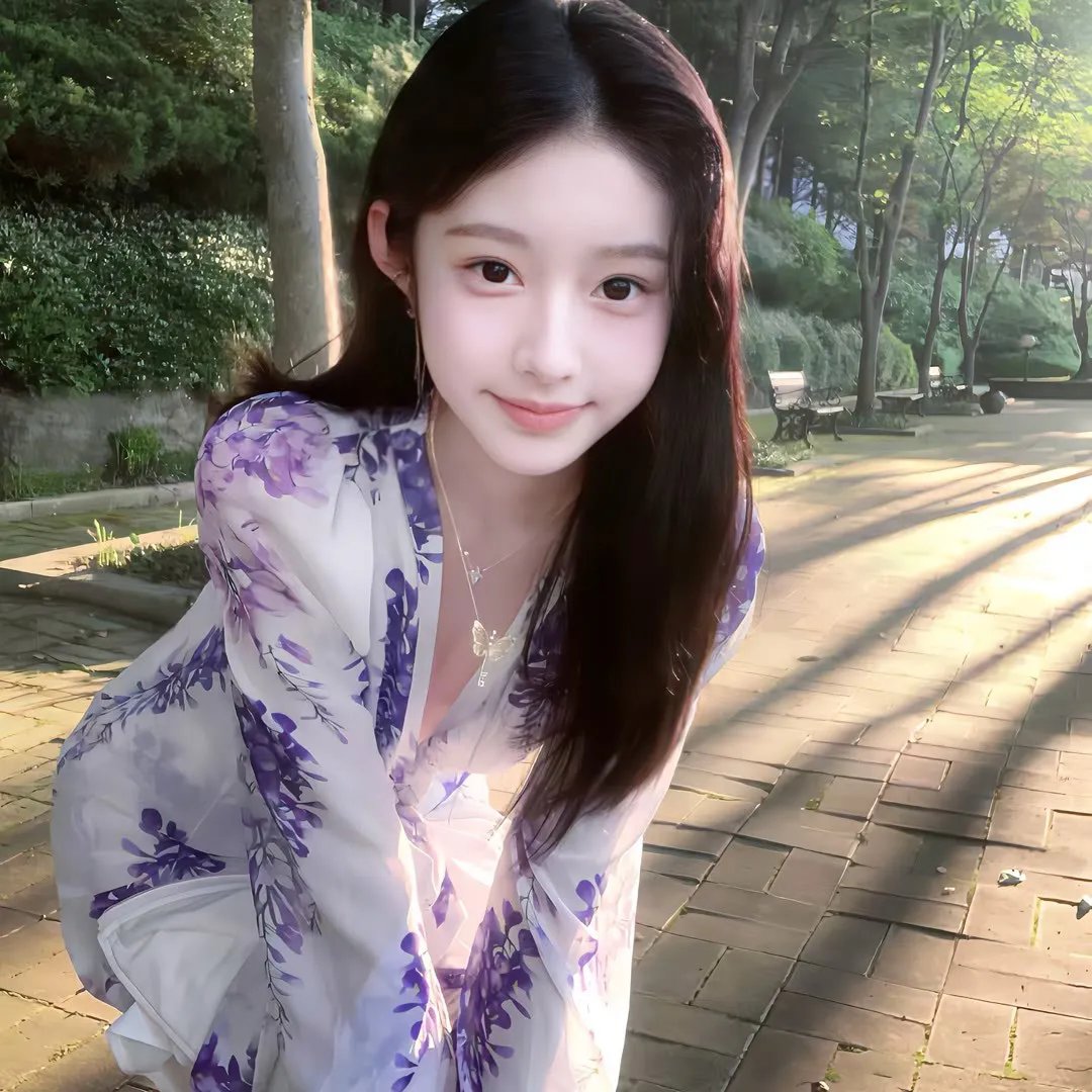 盛开的樱花林下
